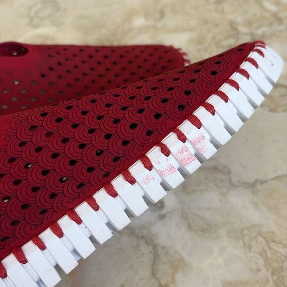 ILSE JACOBSEN - TULIP Slip on Flats Deep Red - Picture 14 of 14